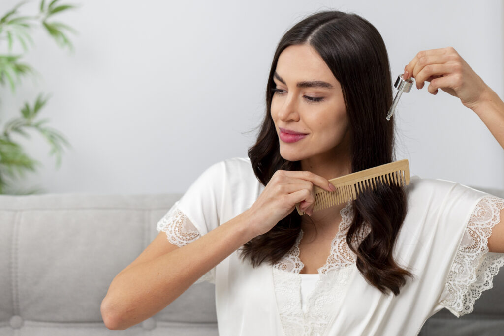 Woman Doing Herself Scalp Massage 1024x683