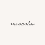 black and white minimalist melania beauty salon logo